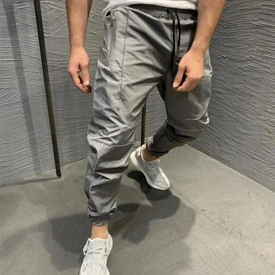 Pantaloni da tuta con righe - grigio / s