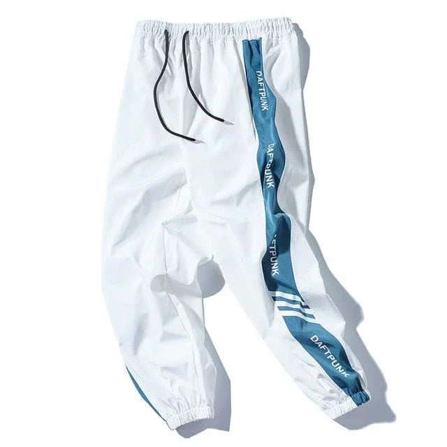 Pantaloni da tuta con righe laterali - bianco / xs