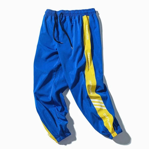 Pantaloni da tuta con righe laterali - blu / xs