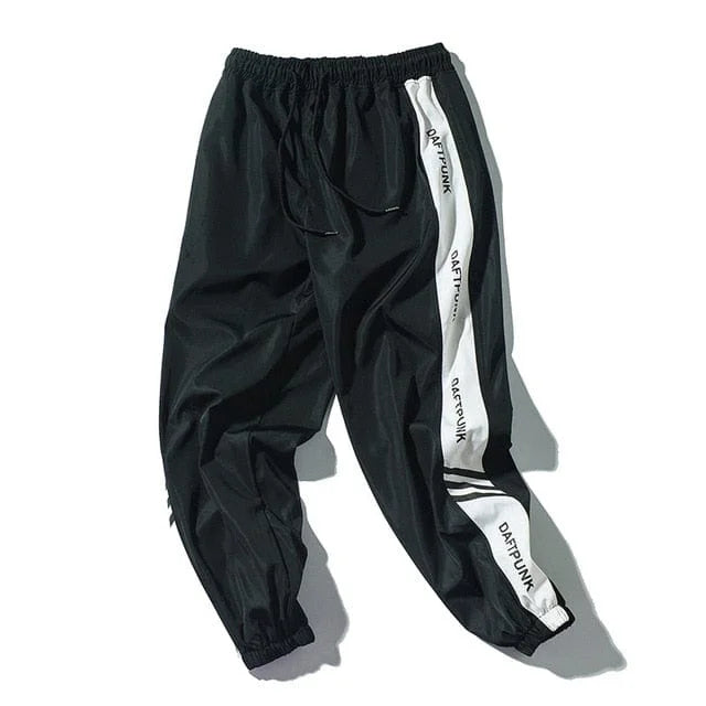 Pantaloni da tuta con righe laterali - nero / xs