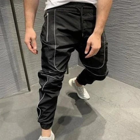 Pantaloni da tuta con righe - nero / s