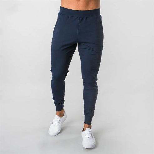 Pantaloni da tuta maschili in stile jogger - blu navy / s