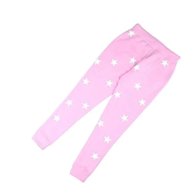 Pantaloni della tuta grigi con stelle - rosa / s