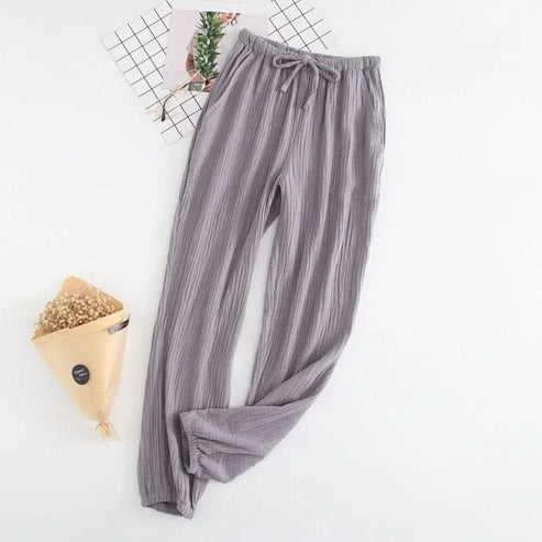Pantaloni della tuta sportiva con costine - grigio / m