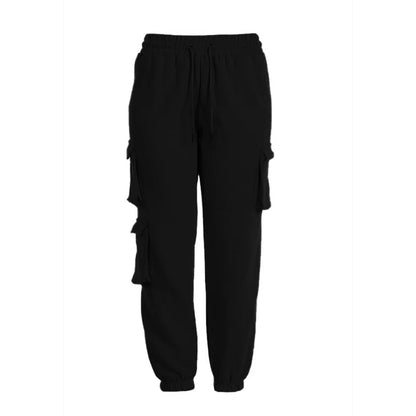 Pantaloni della tuta sportiva con tasche - nero / s