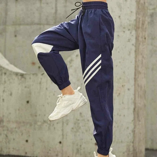 Pantaloni sportivi oversize - blu navy / s