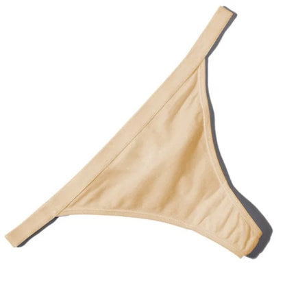 Perizoma classico in cotone - beige / s/m