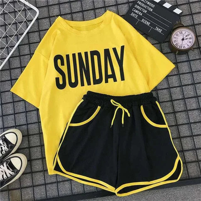 Pigiama donna sunday - giallo / s