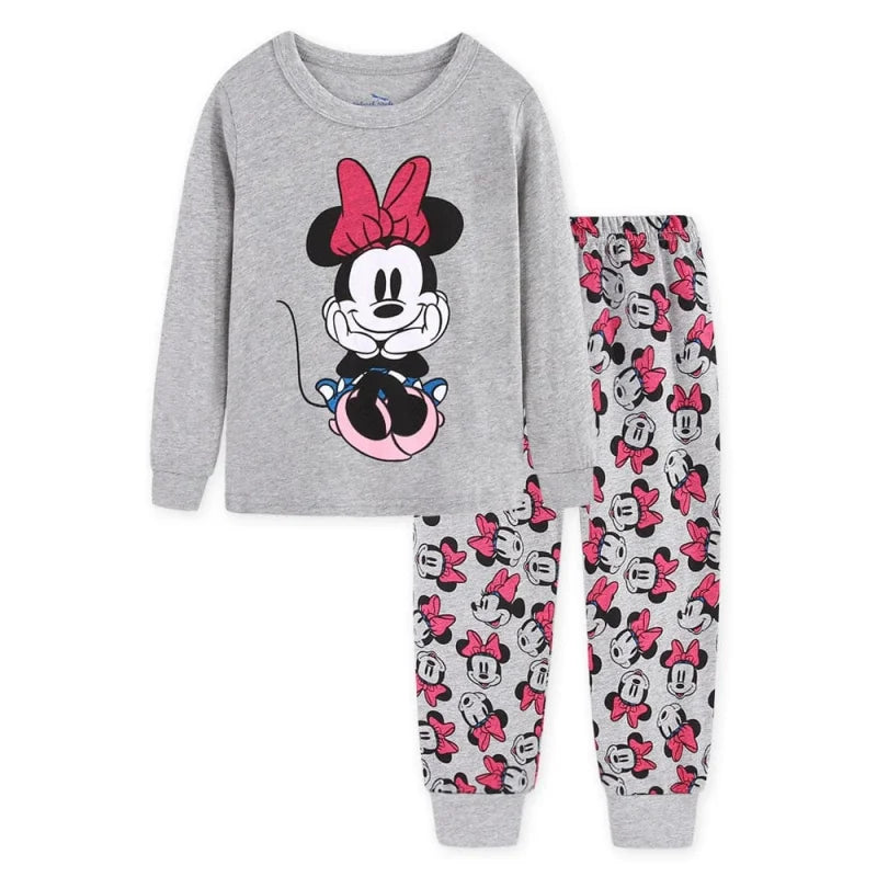 Pigiama per bambini con minnie mouse - grigio / 1-2 anni