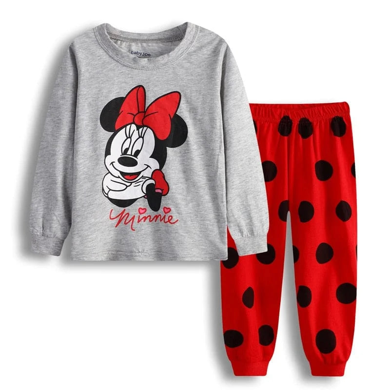 Pigiama per bambini con minnie mouse - rosso / 1-2 anni