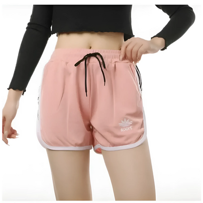 Rosa Pantaloni Corti Sportivi Classici