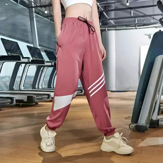 Rosa Pantaloni Sportivi Larghi