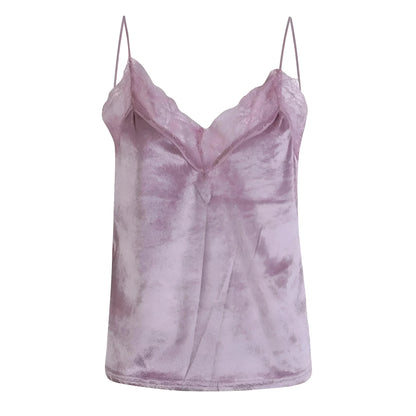 Rosa Top in Velluto da Donna