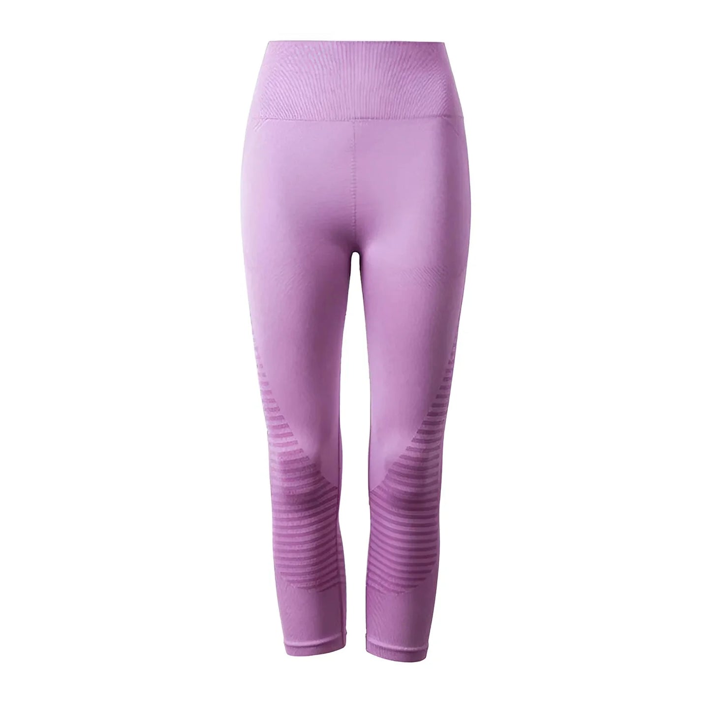 Rosa Leggings Sportivi con Ampia Vita