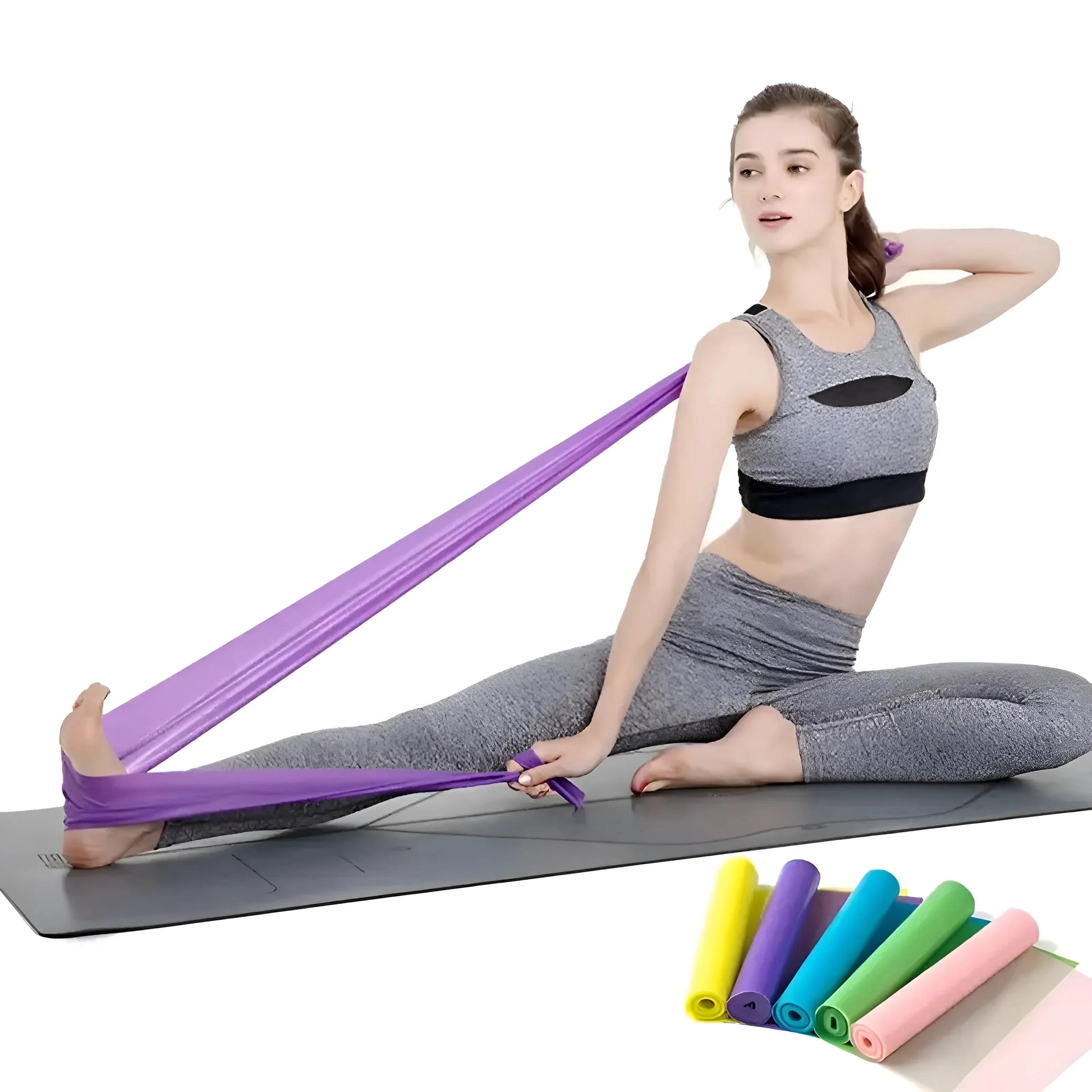 Viola 1,5m Fascia di Resistenza per Yoga