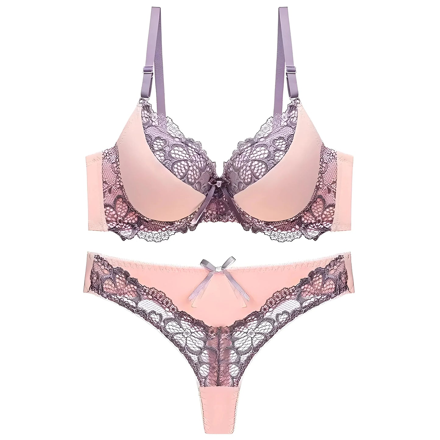 Viola Set di Lingerie con Pizzo