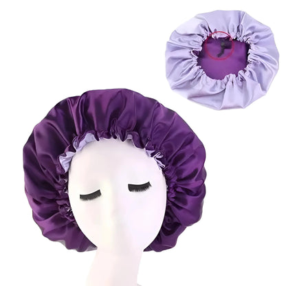 Viola Cappello da Notte in Satin - Fascia per Capelli in Satin Regolabile