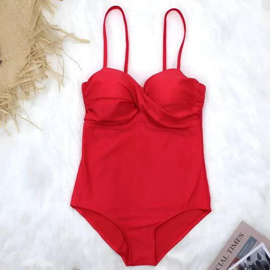 Rosso Costume da bagno intero classico