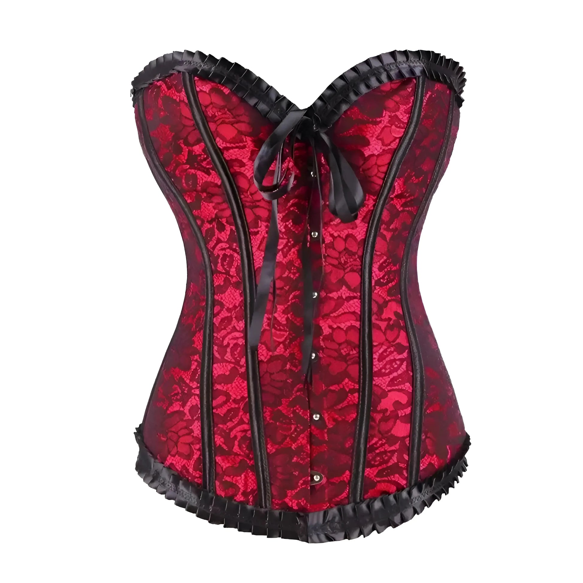 Rosso Corsetto in pizzo per donna