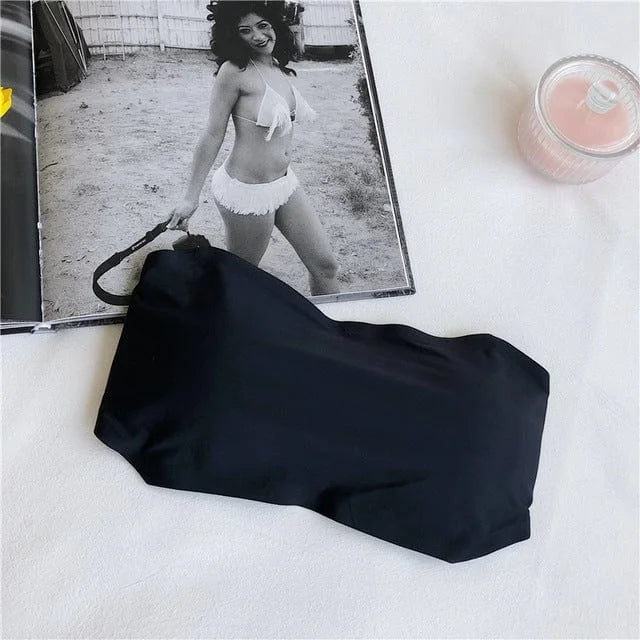 Reggiseno bandeau universale regolabile - nero / universale