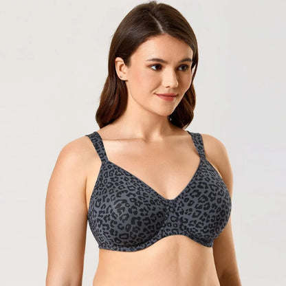 Reggiseno con stampa leopardata in grandi taglie