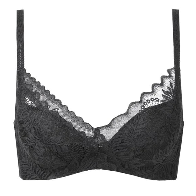 Reggiseno in pizzo bralette - nero / s