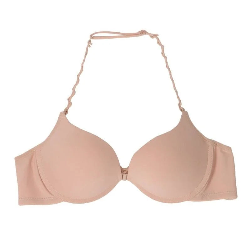 Reggiseno in pizzo con chiusura frontale - beige / 1b