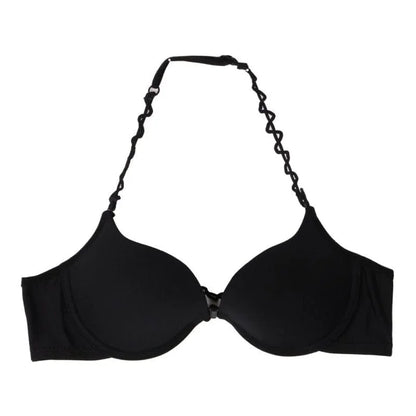 Reggiseno in pizzo con chiusura frontale - nero / 1b