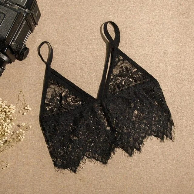 Reggiseno in pizzo con fondo abbassato