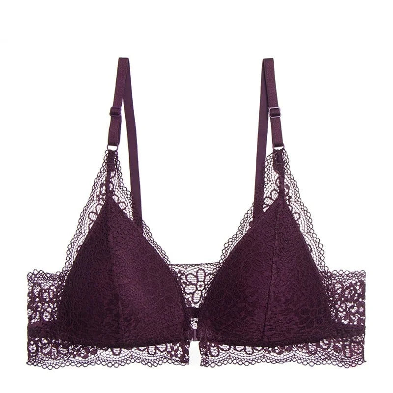 Reggiseno in pizzo con taglio bralette