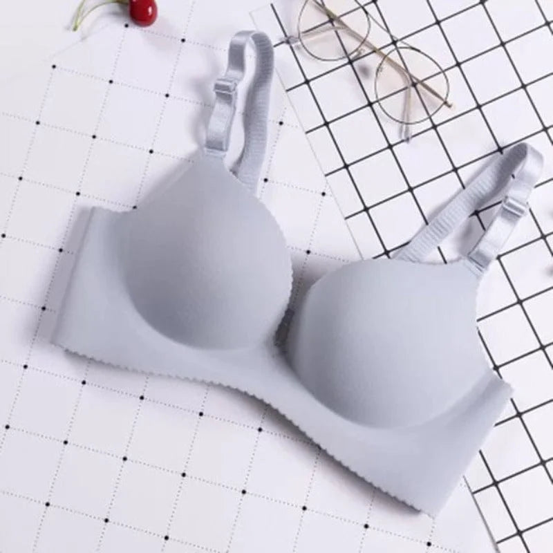 Reggiseno push-up senza cuciture - grigio / 1a