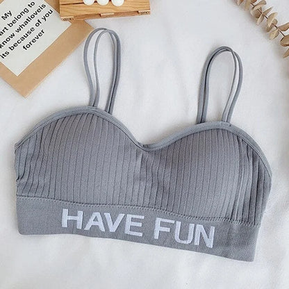 Reggiseno sportivo a righe - grigio / universale