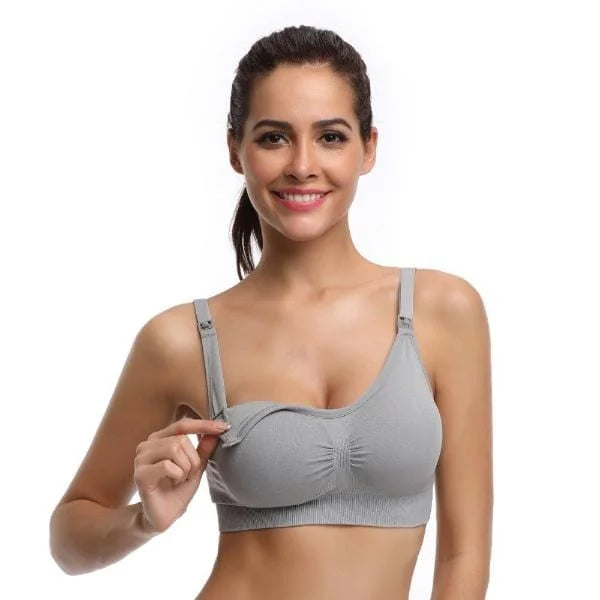 Reggiseno sportivo per l’allattamento - grigio / 1c