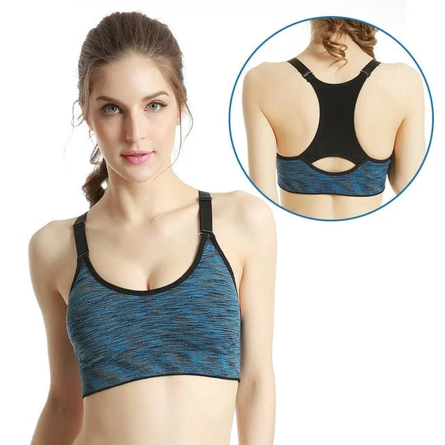 Reggiseno sportivo traspirante - blu navy / s