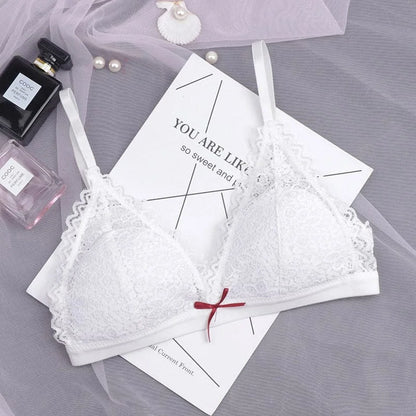 Reggiseno triangolo in pizzo - bianco / 1b