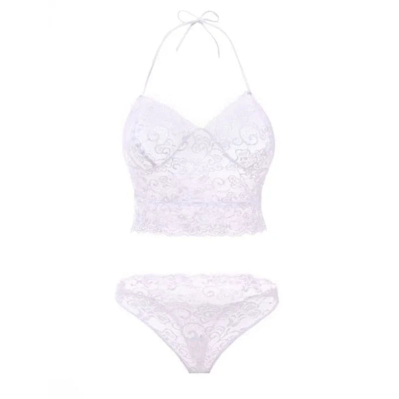 Set di lingerie in pizzo - bianco / s