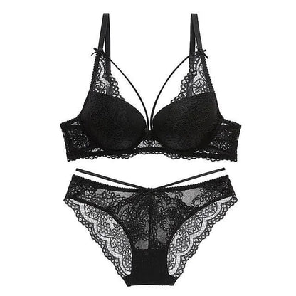 Set di lingerie in pizzo - nero / 1a