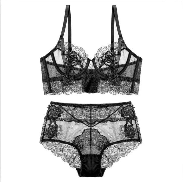 Set di lingerie in pizzo - nero / 2a