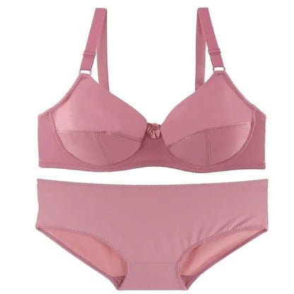 Set di lingerie in pizzo taglie forti - rosa / 4dd