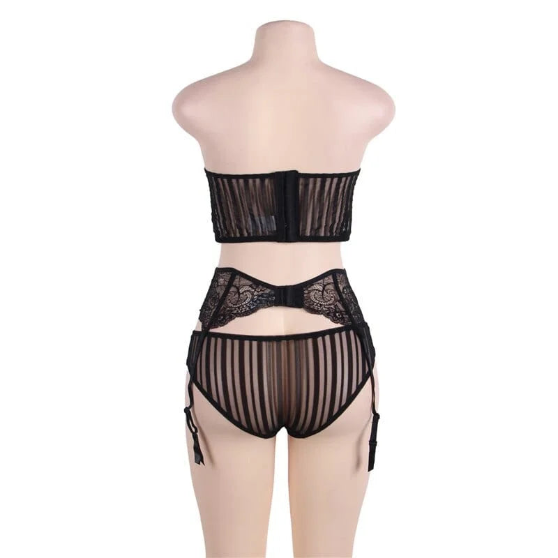 Set di lingerie in pizzo in taglie grandi