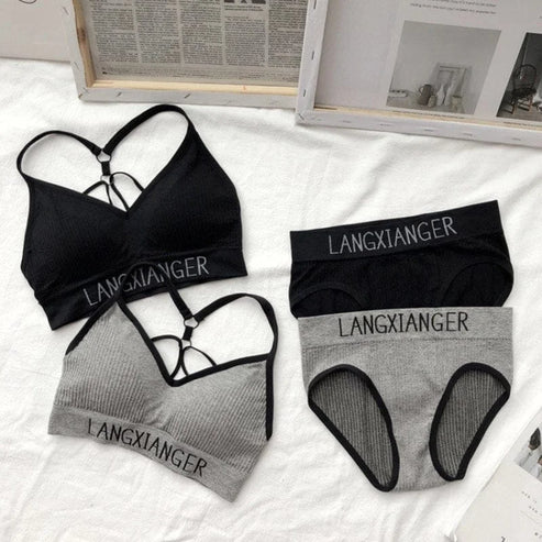 Set di lingerie sportiva - grigio / universale