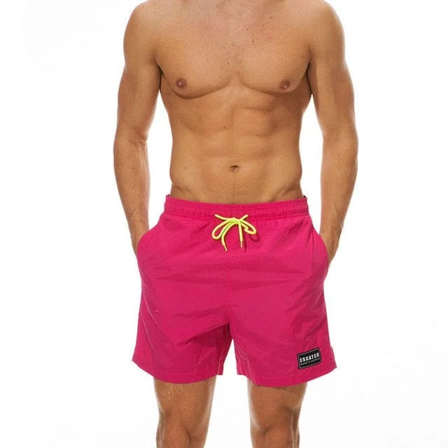 Shorts da bagno lunghi uomo in vari colori - rosa / s