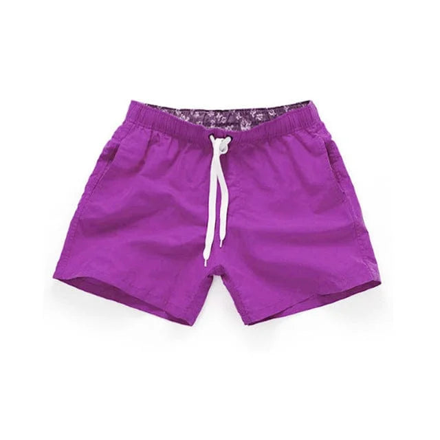 Shorts da bagno uomo con tasche in vari colori - viola / s