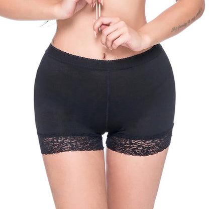 Shorts push-up con finitura in pizzo