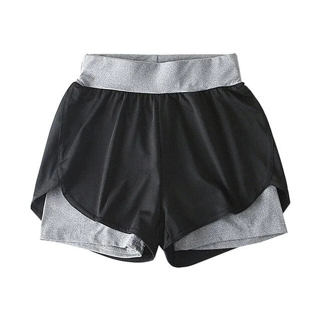 Shorts sportivi a due toni - beige / s