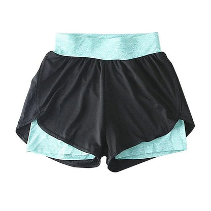 Shorts sportivi a due toni - blu / s