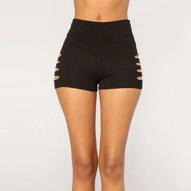 Shorts sportivi con tagli - nero / s