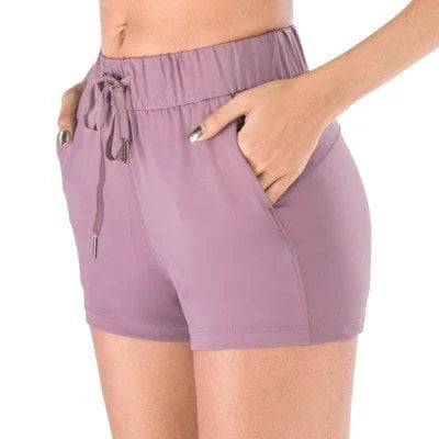 Shorts sportivi oversize - viola / xxs