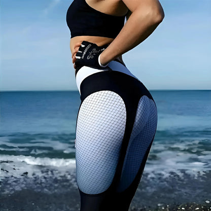  Leggings Sportivi con Strisce