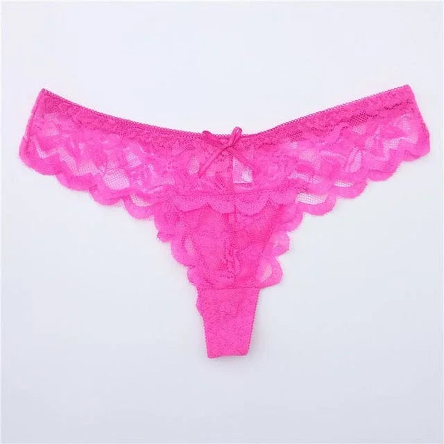 String ficelle en dentelle - rosa / xs